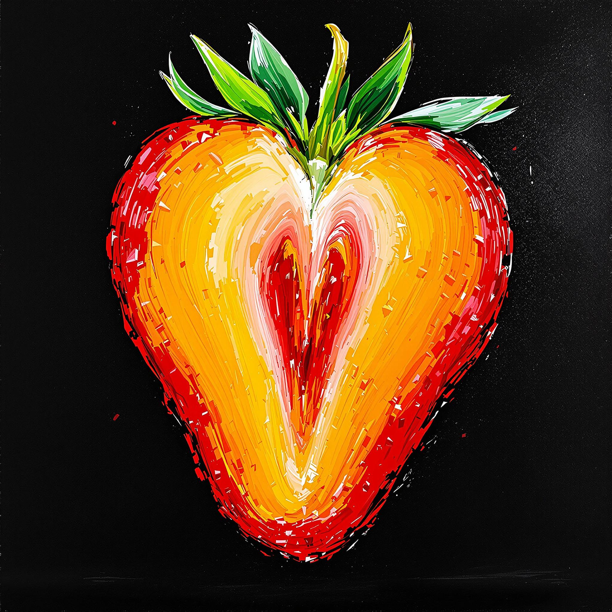 Schilderij Van Aardbei