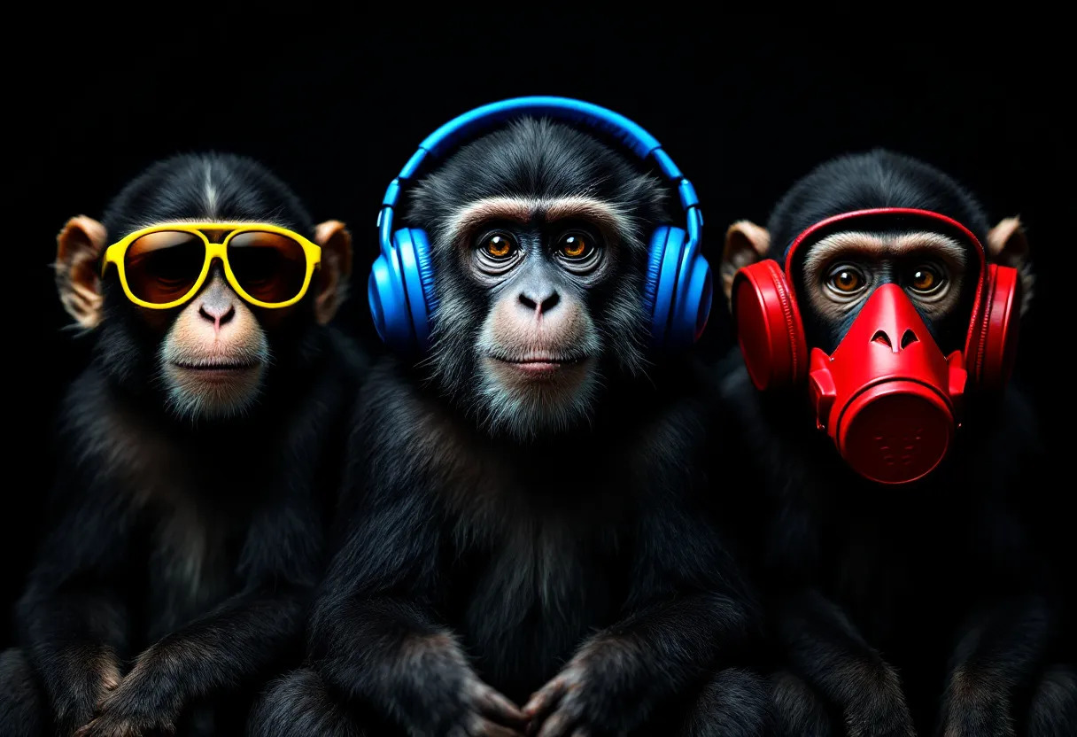See No Evil, Hear No Evil, Speak No Evil Apes