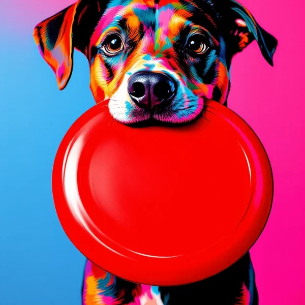 Hond Met Frisbee