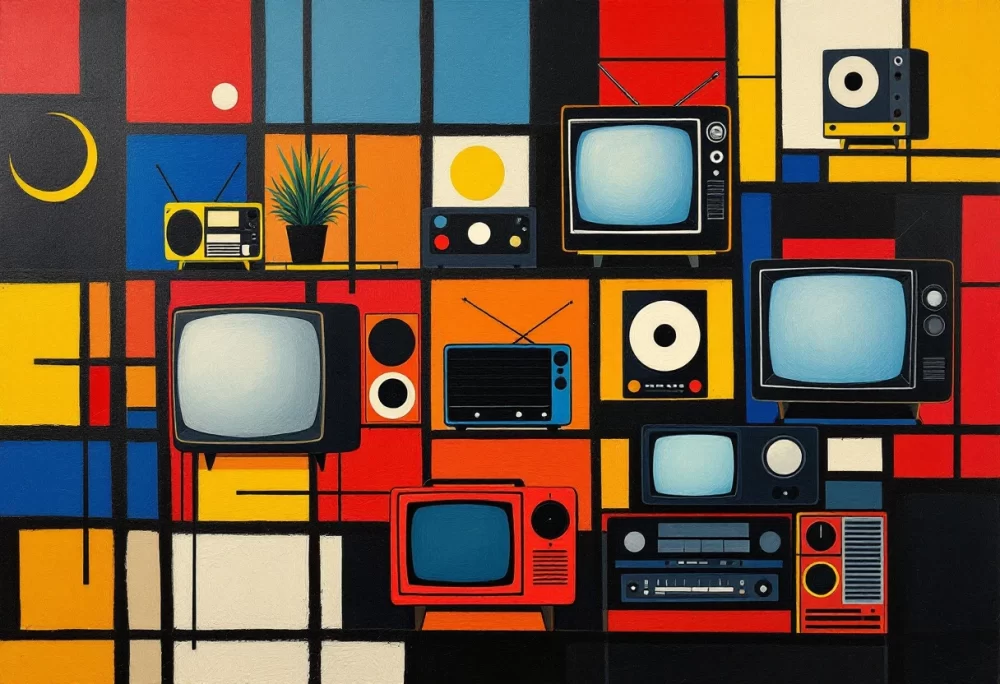 Elektronica In abstracte Kunst