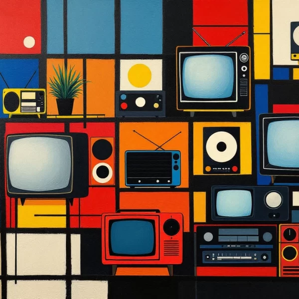 Elektronica In abstracte Kunst