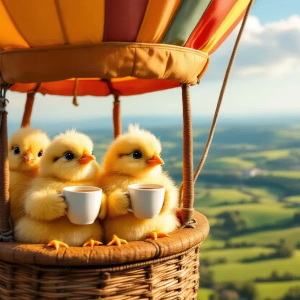 Kuikens Genieten Van Het Uitzicht