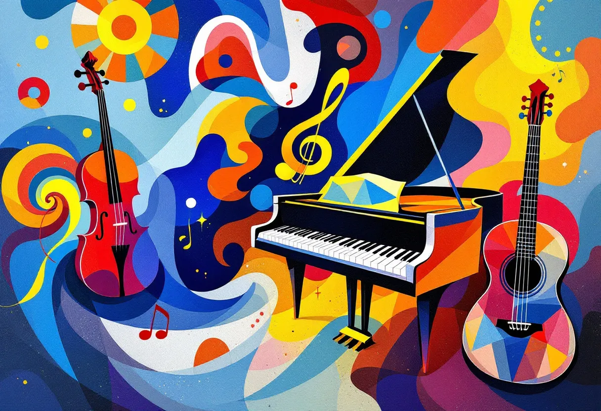 Muziekinstrumenten Expressionisme