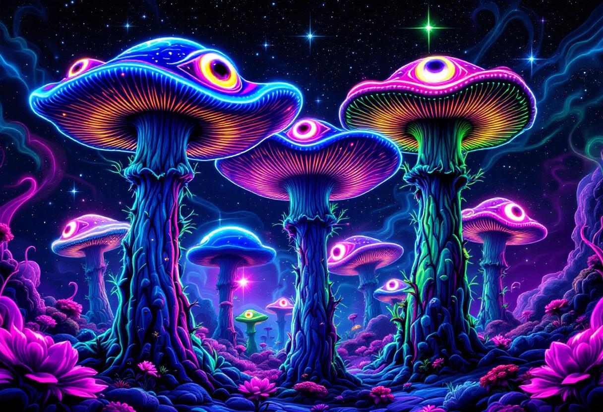 Psychadelische Paddenstoelen