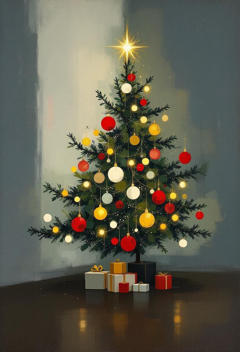 Abstracte Kerstboom