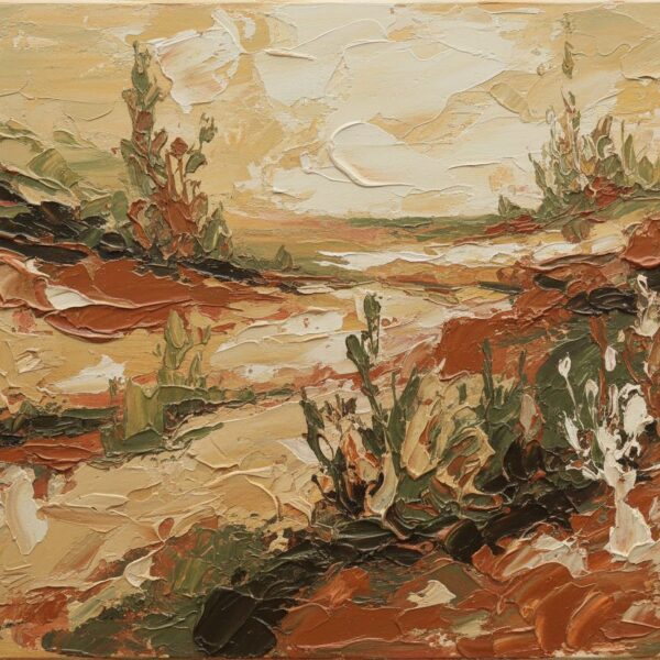 Abstract Landschap Aard Kleuren