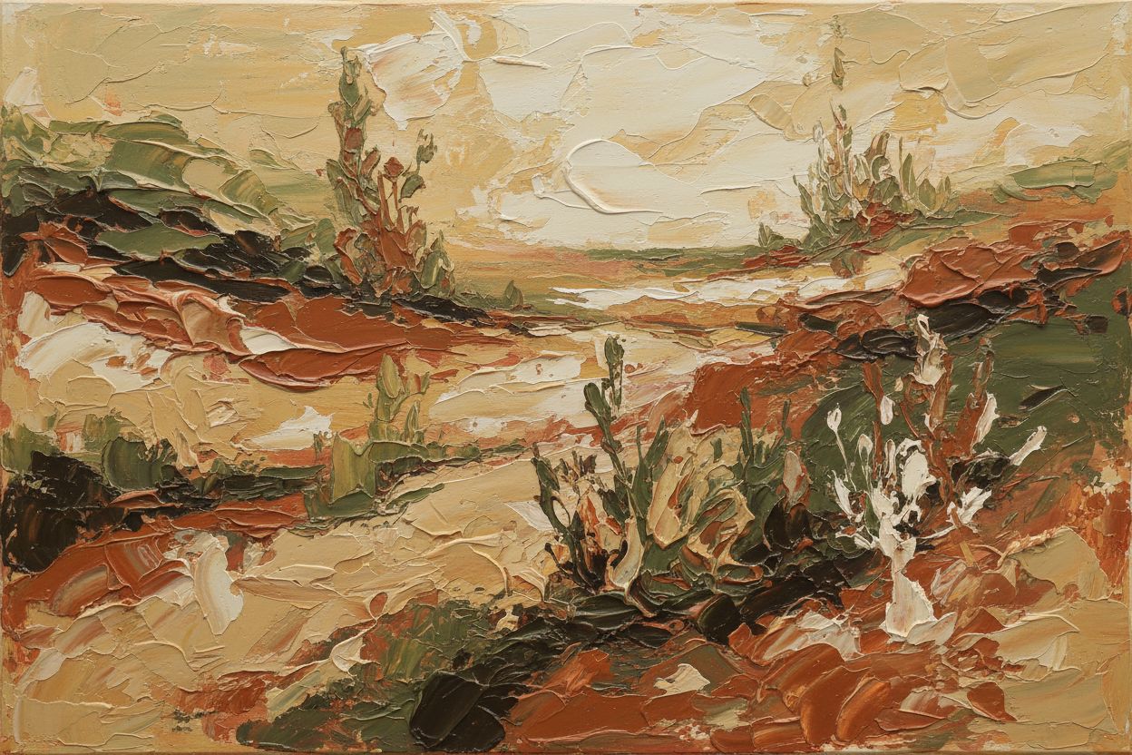 Abstract Landschap Aard Kleuren