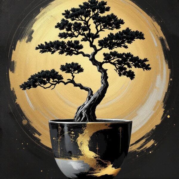 Bonsai Black And Gold