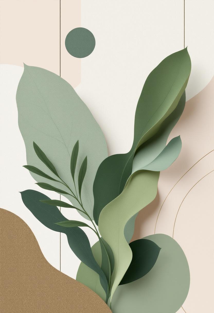 Abstracte Botanische Kunst