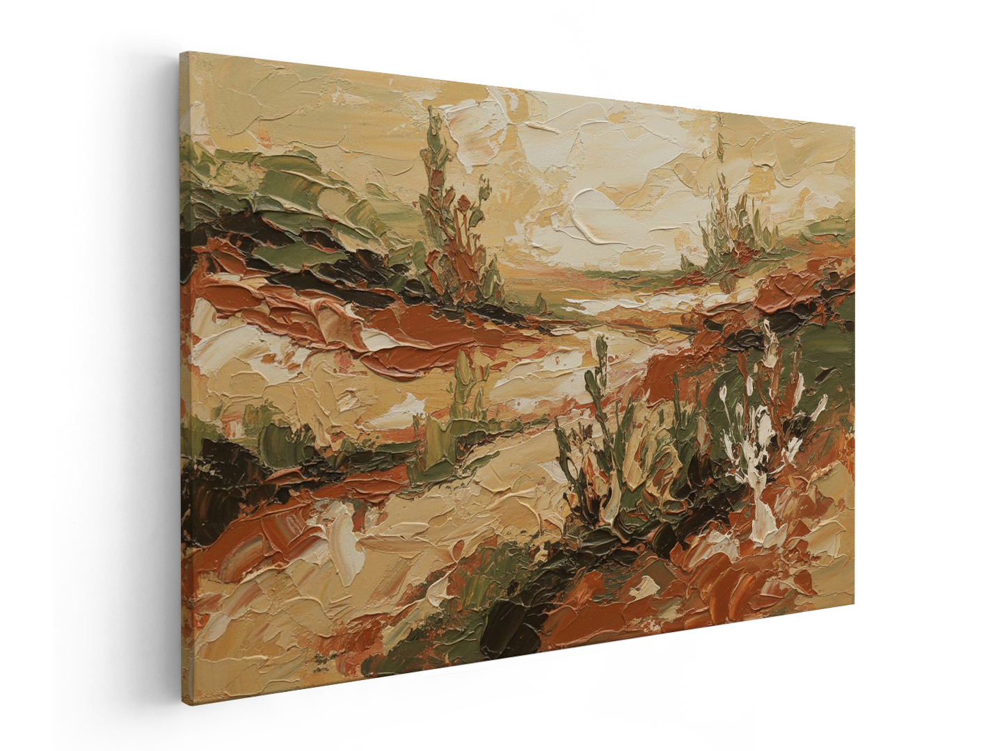 Abstract landschap aard kleuren - Afbeelding 2