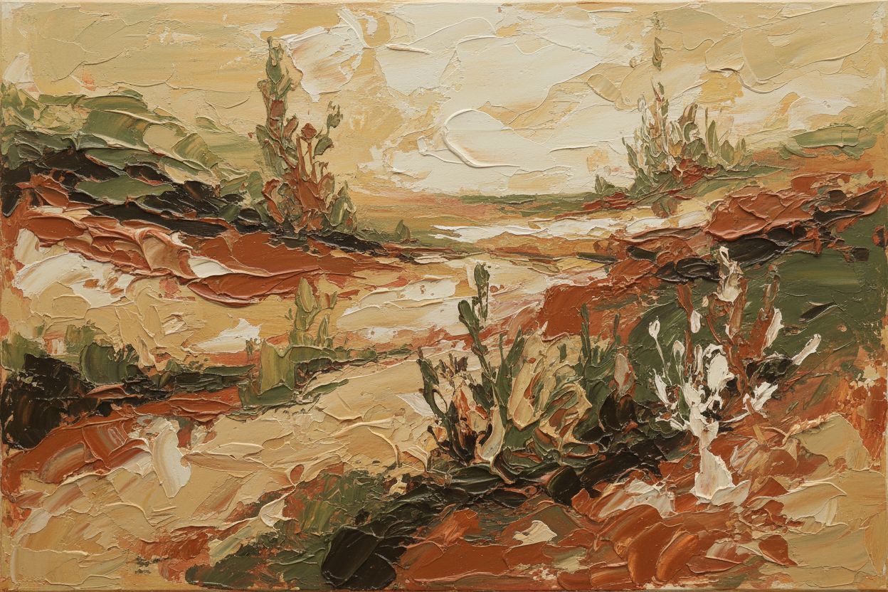 Abstract landschap aard kleuren