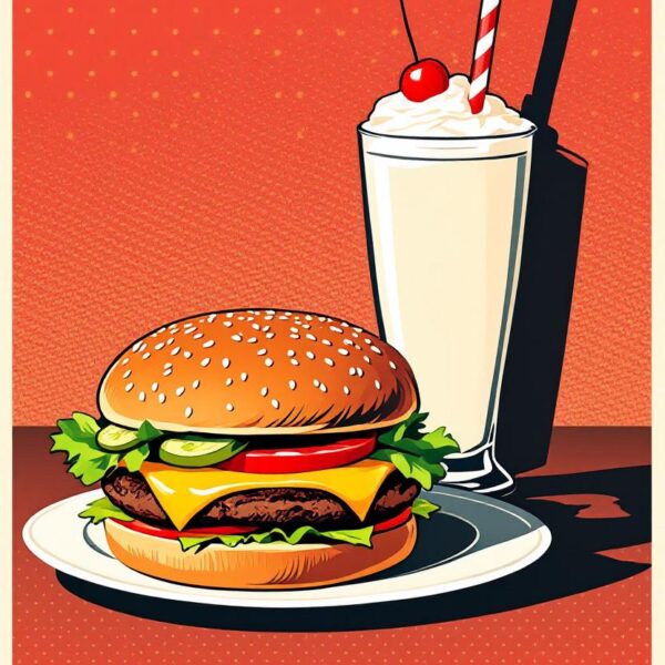 Amerikaans diner menu