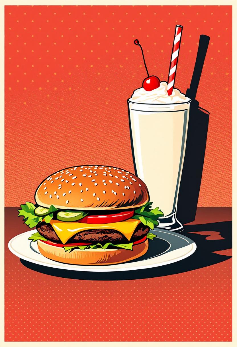 Amerikaans diner menu