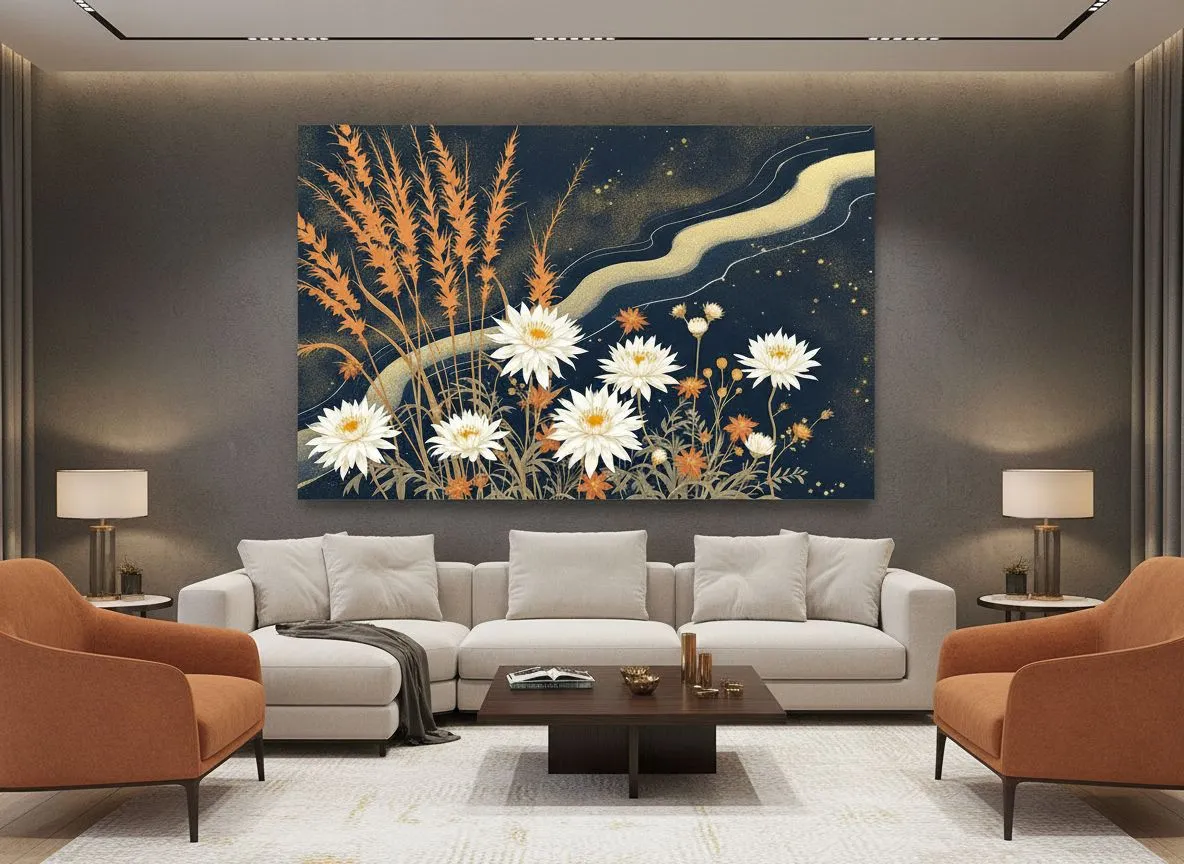 Rinpa school bloemen landschap - Afbeelding 5