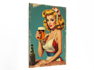 Amerikaanse pin-up serveerster