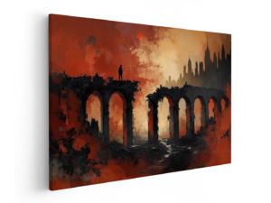 Gebroken brug abstract