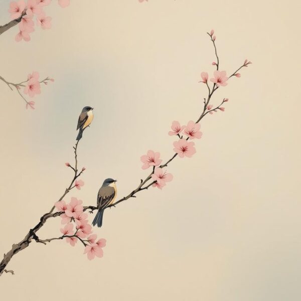 Sakura en vogeltjes
