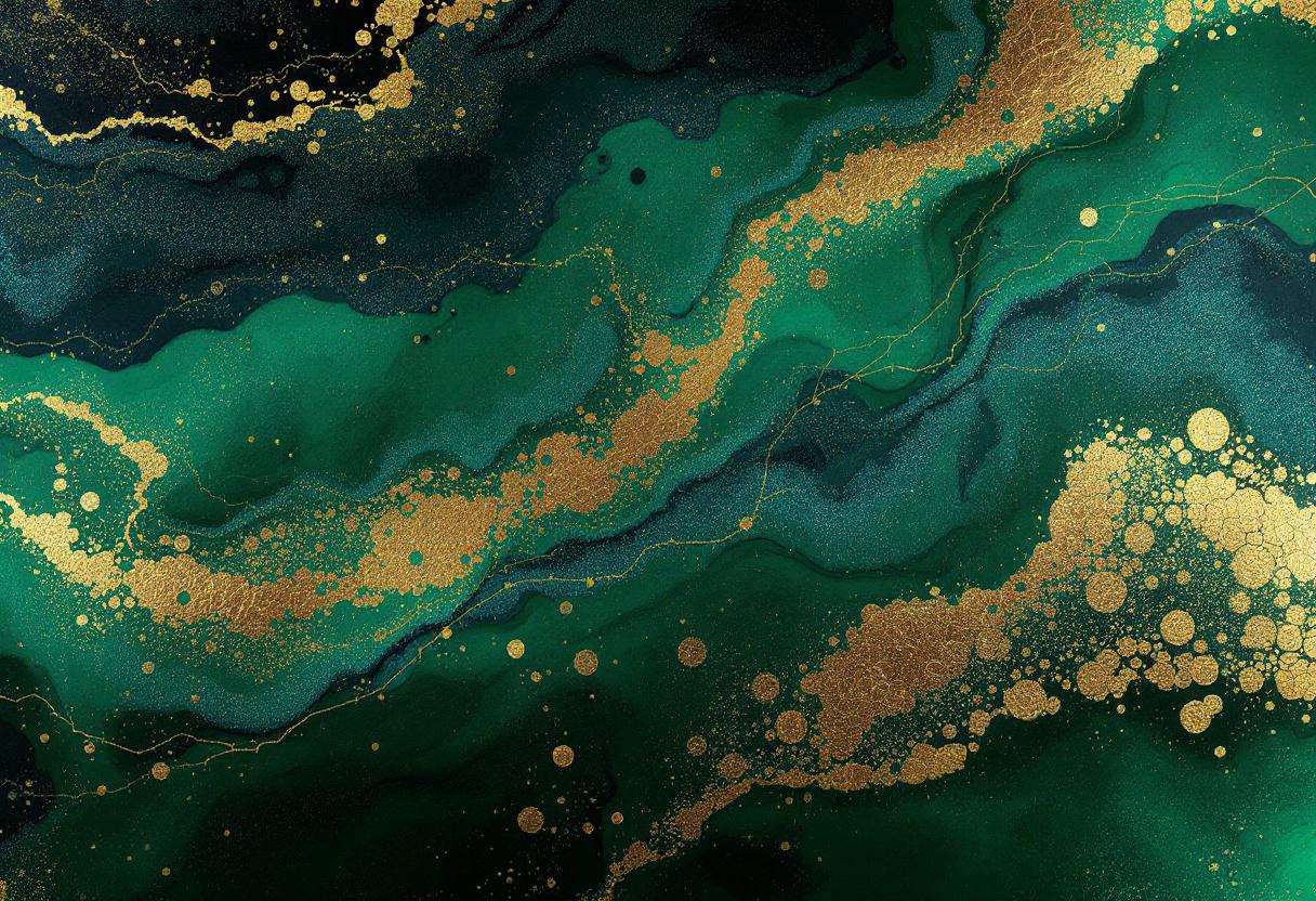 Smaragdgroen en goud