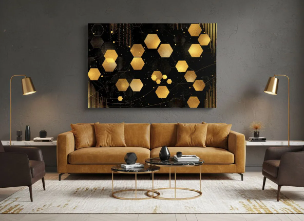 Luxe honingraad abstract - Afbeelding 5