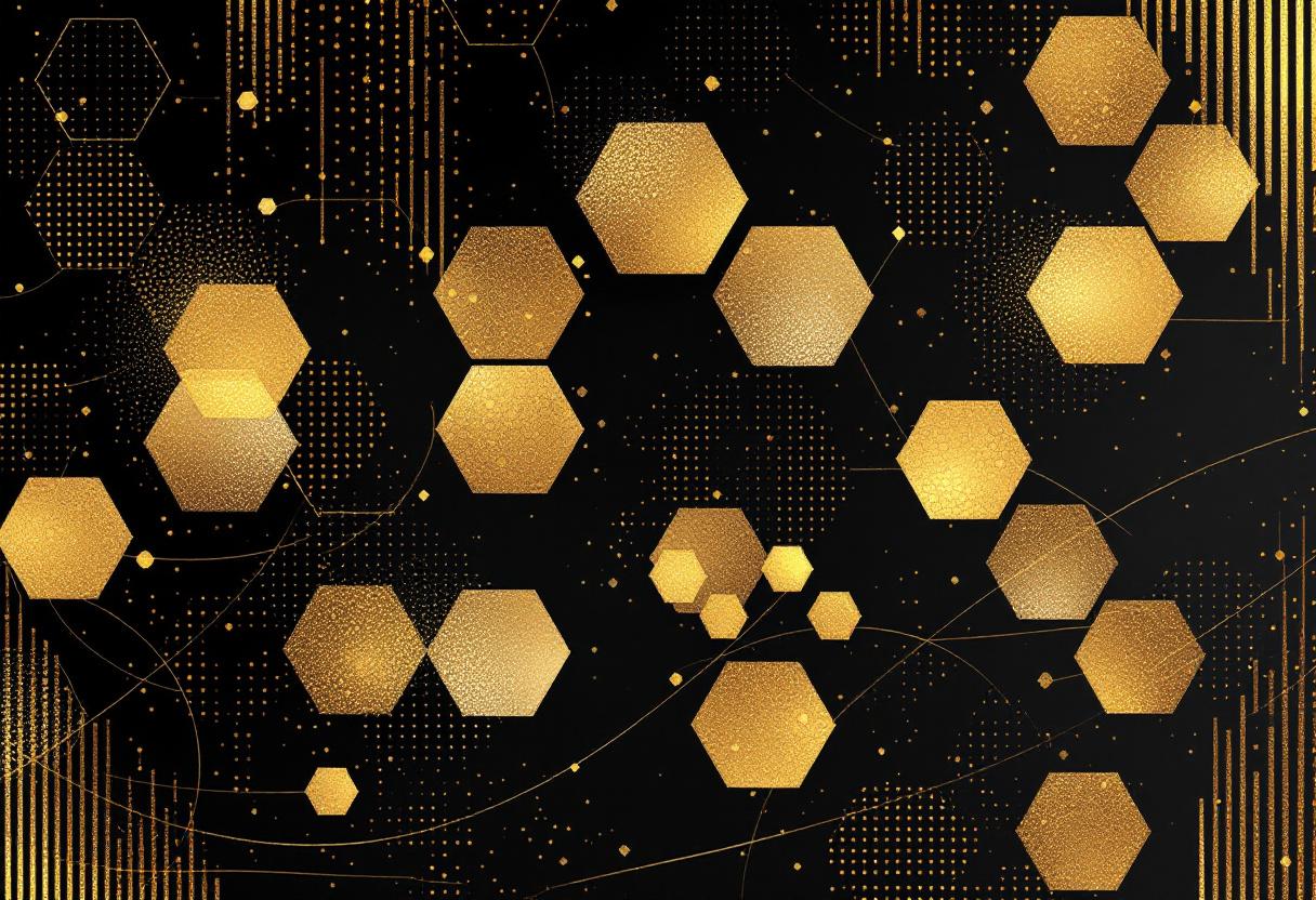 Luxe honingraad abstract