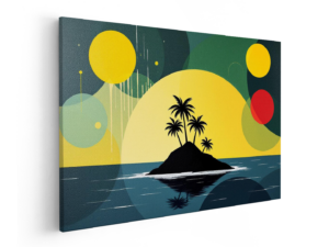 Onbewoond eiland abstract