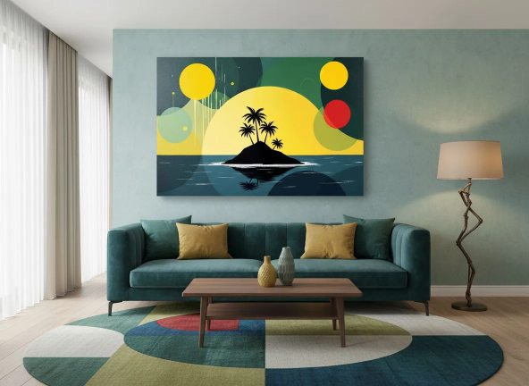 Onbewoond eiland abstract - Afbeelding 5