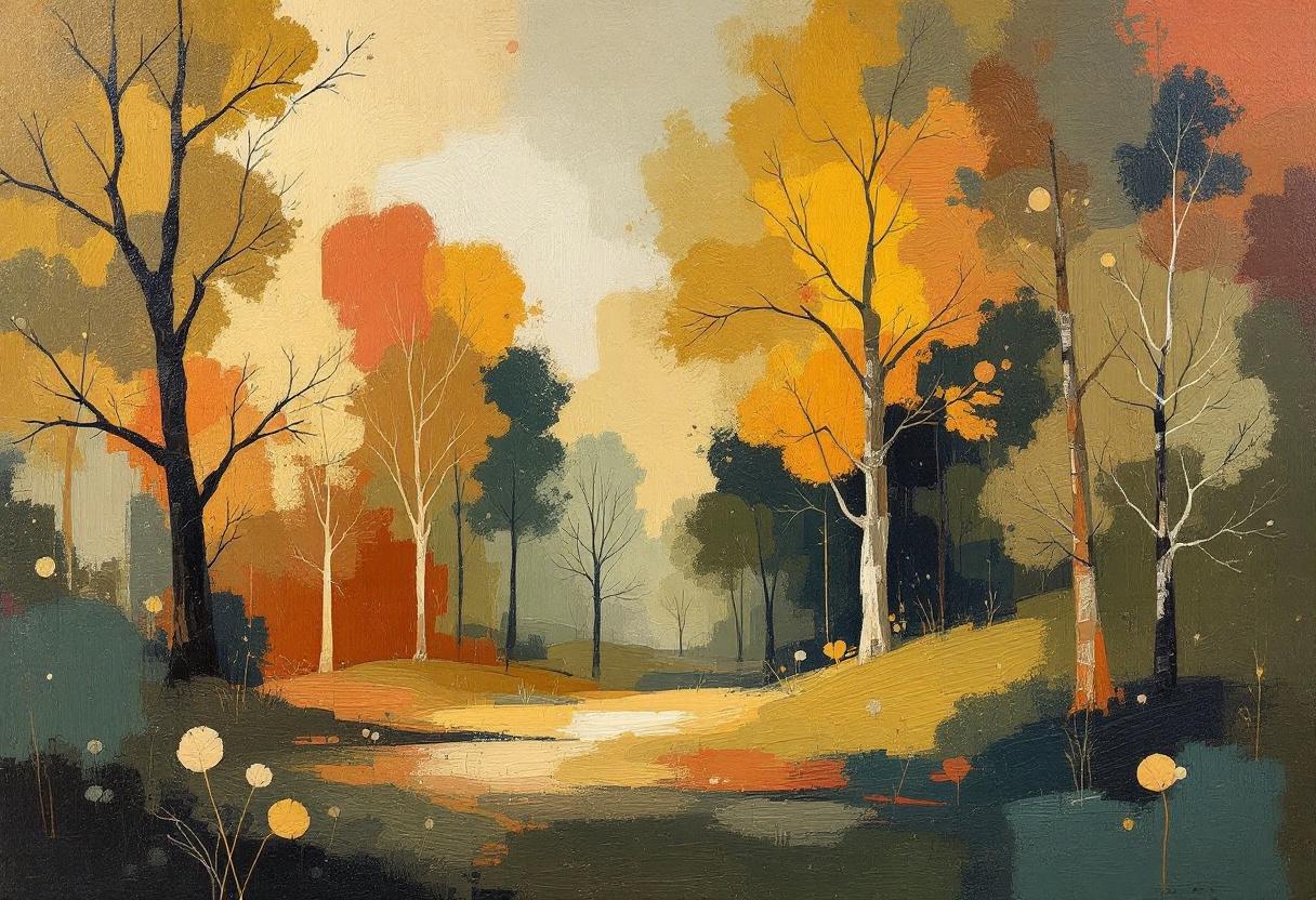 Bos landschap abstract