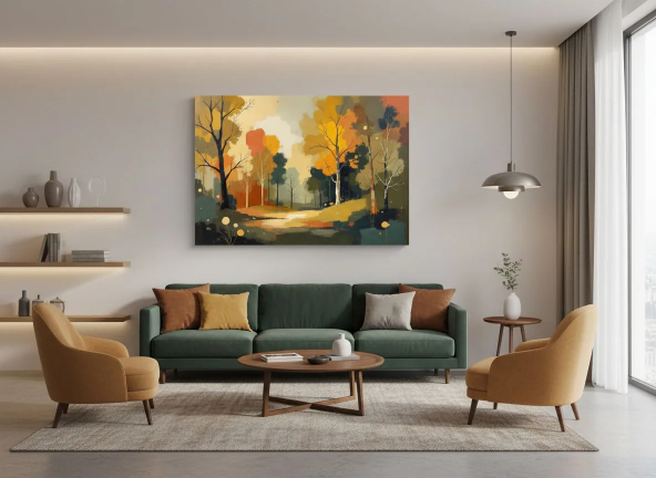 Bos landschap abstract - Afbeelding 5