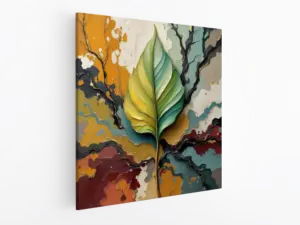 Blad met aardkleuren