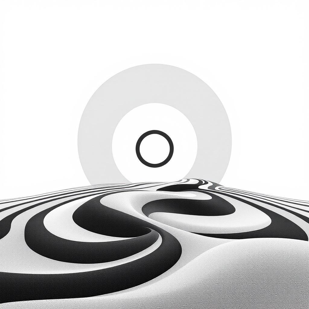 Zwart en wit abstract