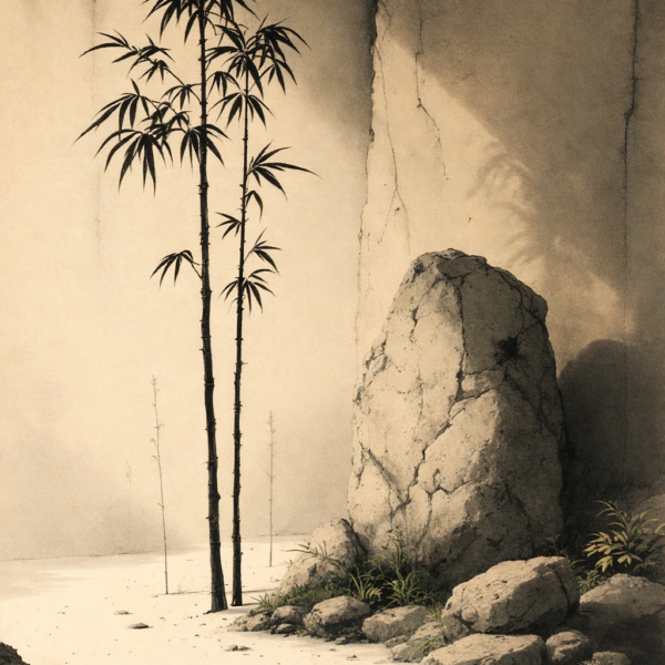 Minimalistische zen print