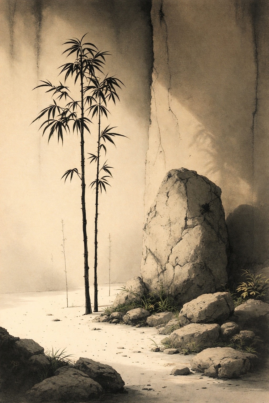 Minimalistische zen print