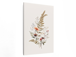 Bloemen en blad subtiel