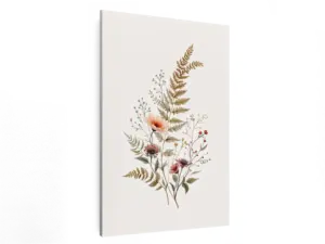 Bloemen en blad subtiel