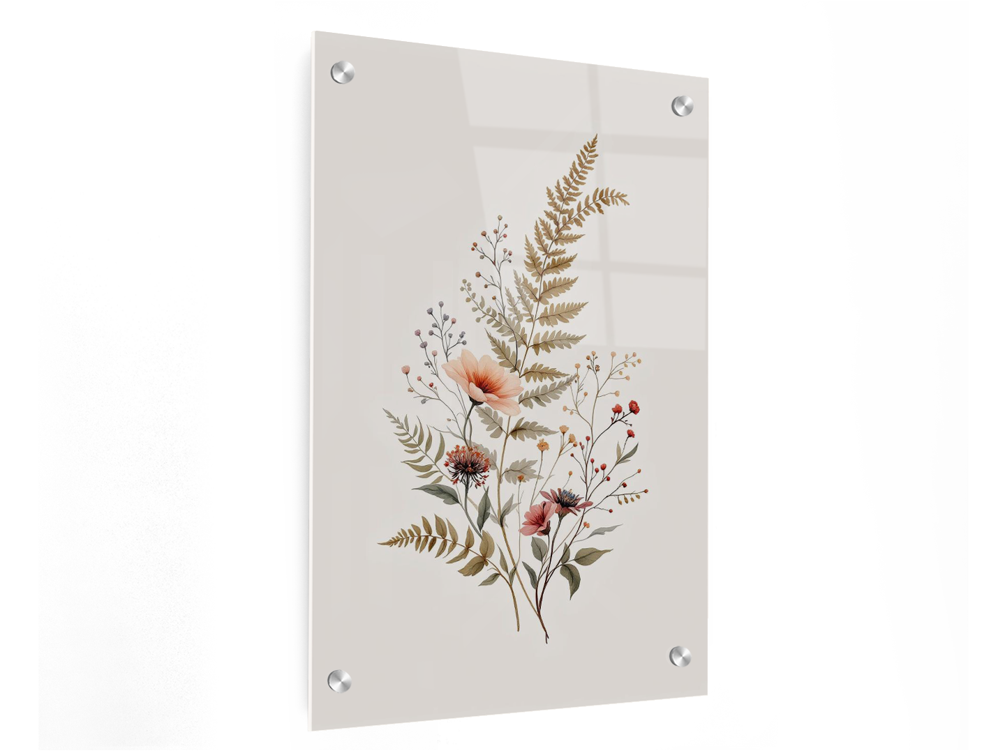 Bloemen en blad subtiel - Afbeelding 3