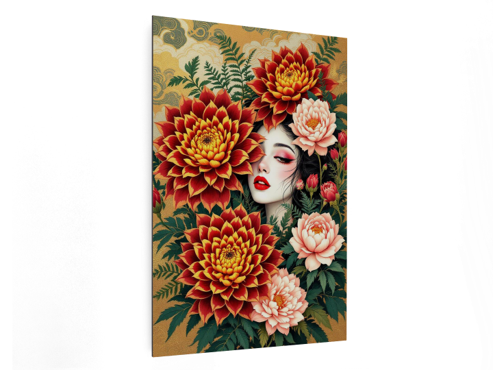 Geisha en bloemen - Afbeelding 4