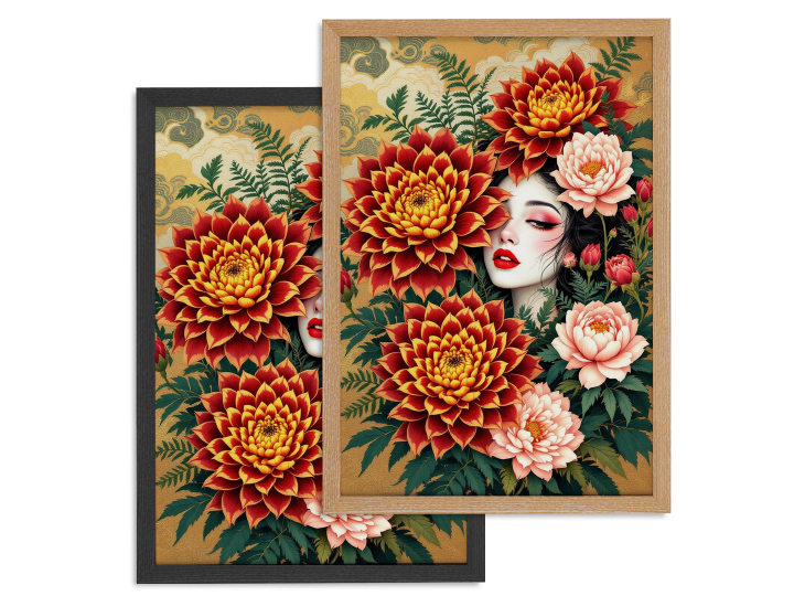 Geisha en bloemen - Afbeelding 6