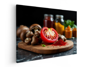 Snijplank en kruiden