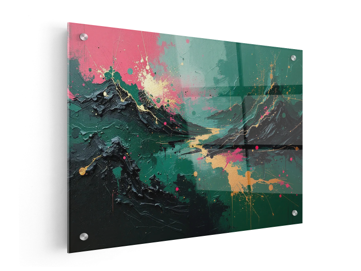 Berg landschap abstract - Afbeelding 3