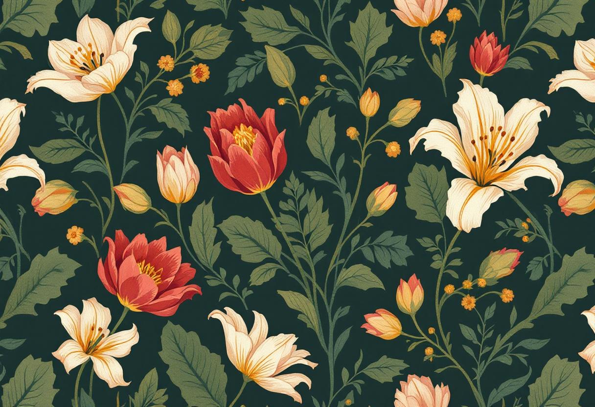 Vintage bloemen patroon