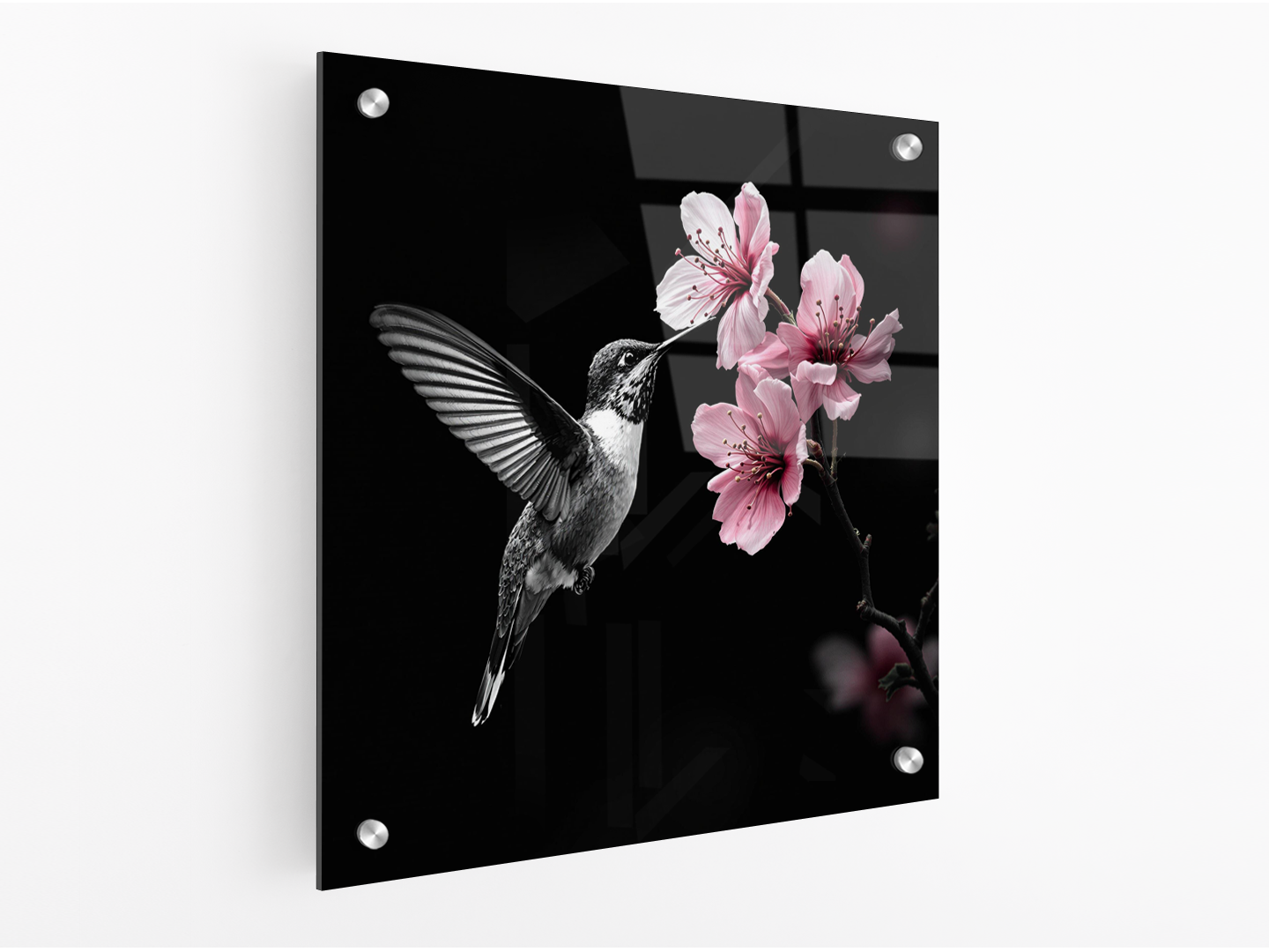Kolibrie en kersenbloesem - Afbeelding 3