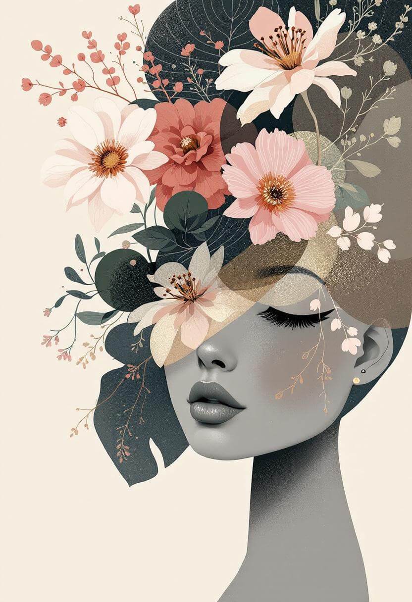 Modern abstract portret