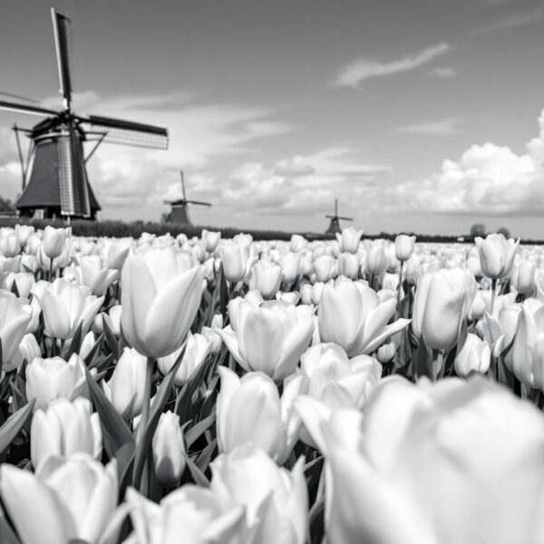 Tulpen en windmolens