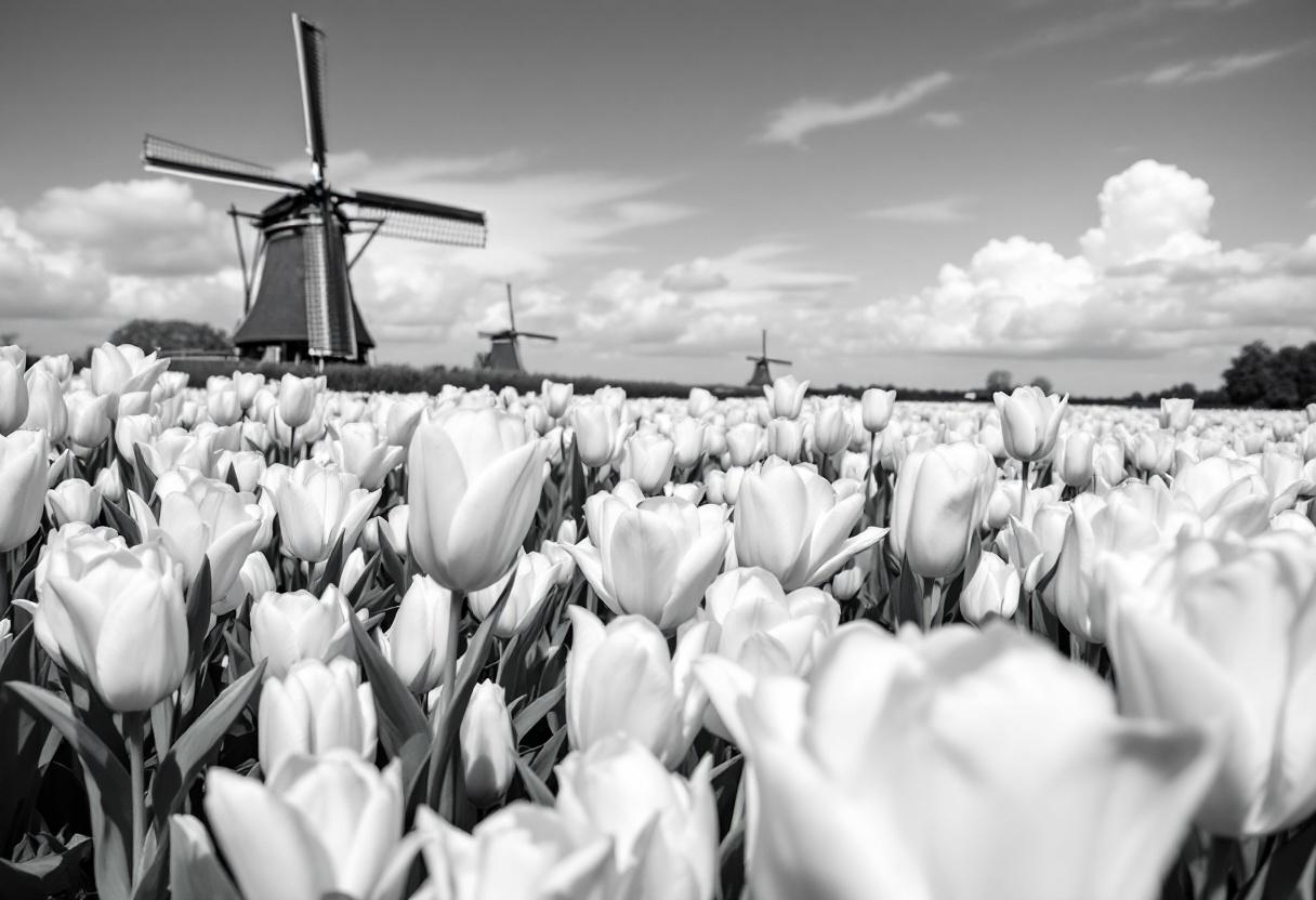 Tulpen en windmolens