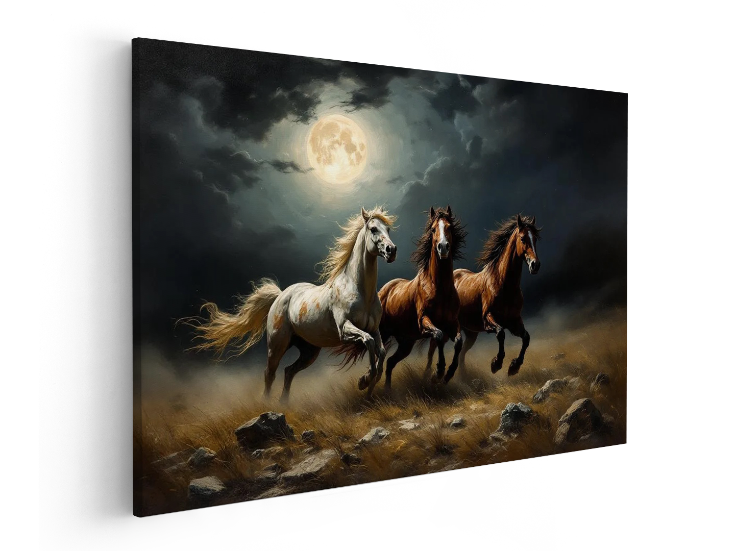 Paarden in maanlicht - Afbeelding 2