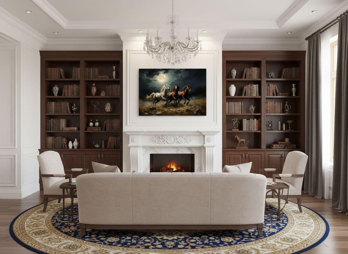 Paarden in maanlicht - Afbeelding 5