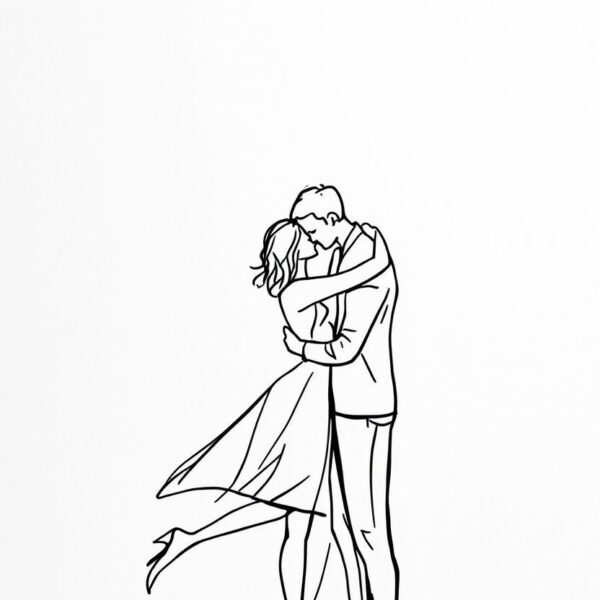 Koppeltje line-art