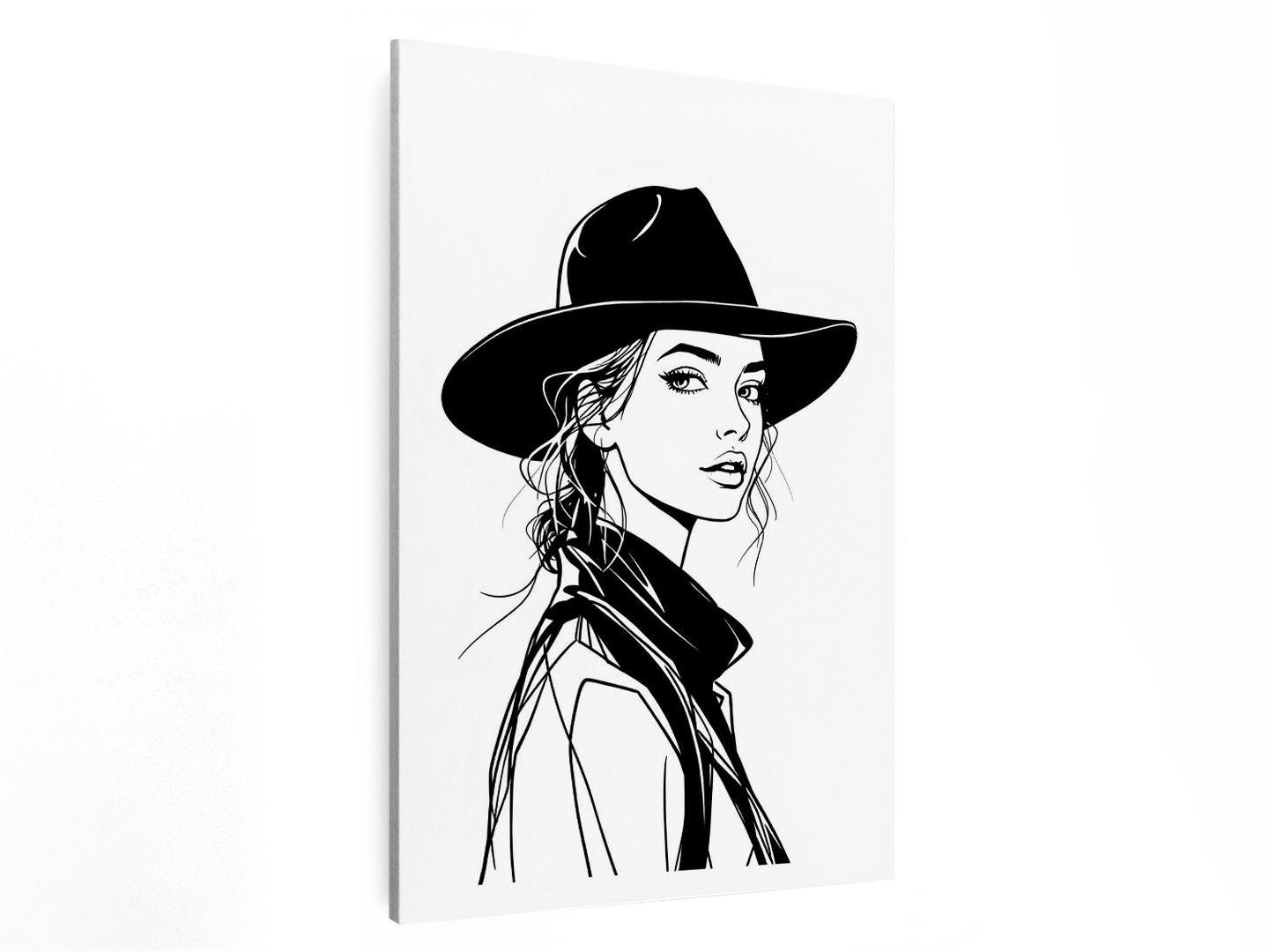 Cowgirl line-art - Afbeelding 2