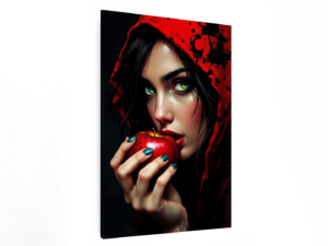 Dame met appel portret