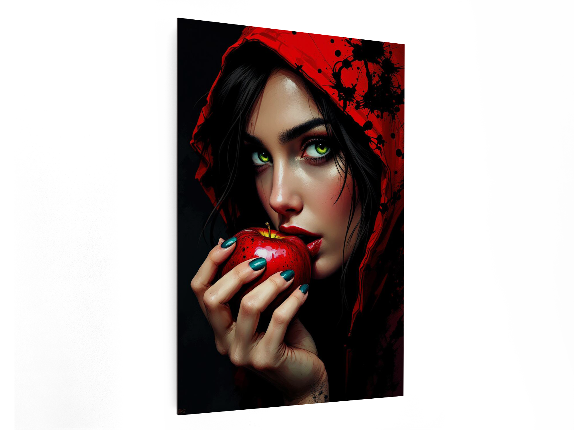 Dame met appel portret - Afbeelding 4